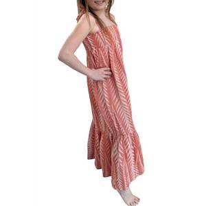 NEW PEARL AND CAVIAR finikas dress in mandarin orange